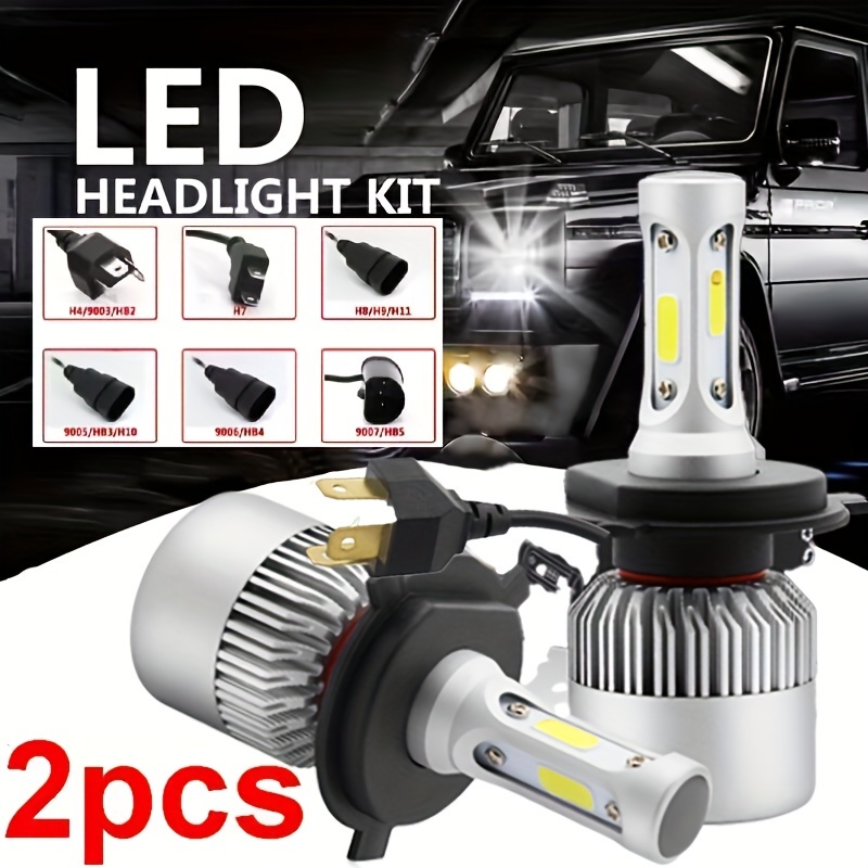 หลอดไฟหน้ารถยนต์ LED H4 H7 H11 9005 9006 คุณภาพสูง 2 ชิ้น