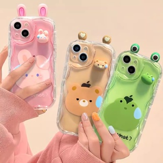 Frog Bear เคสไอโฟน11 เคสไอโฟน 13  เคสไอโฟน 14 pro max เคสไอโฟน7 พสัส เคสไอโฟน 12 เคสไอโฟนxr เคสไอโฟน 13 pro max เคสไอโฟน14 เคสไอโฟน7 เคสไอโฟนx เคสไอโฟน 14 pro เคสไอโฟน 12 pro max 8plus เคสไอโฟน11pro max เคสไอโฟนxsmax เคสไอโฟน 13pro ซิลิโคนกรณีโทรศัพท์นุ่ม