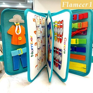 [flameer1] หนังสือมอนเตสซอรี่ แบบพกพา ของเล่นเสริมการเรียนรู้ สําหรับเด็ก 1 2 3 ปี