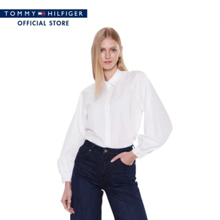 Tommy Hilfiger เสื้อเบลาซ์ผู้หญิง รุ่น WW0WW37127YCF - สีขาว