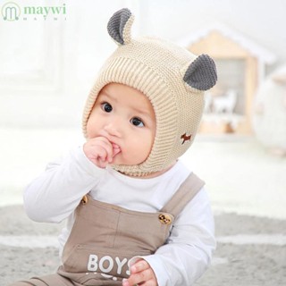 Maywi หมวกบีนนี่ ผ้าถัก น่ารัก สําหรับเด็กผู้หญิง