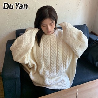 Du Yan Klein เสื้อกันหนาว สีฟ้า ระดับไฮเอนด์ แฟชั่นฤดูใบไม้ร่วง และฤดูหนาว สําหรับผู้หญิง