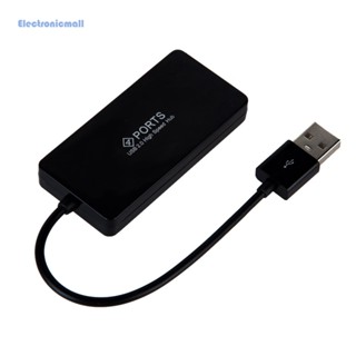 [ElectronicMall01.th] ฮับ USB 2.0 4 พอร์ต ความเร็วสูง สําหรับแล็ปท็อป PC Windows 8 Windows 7 Windows Vista Windows XP Mac