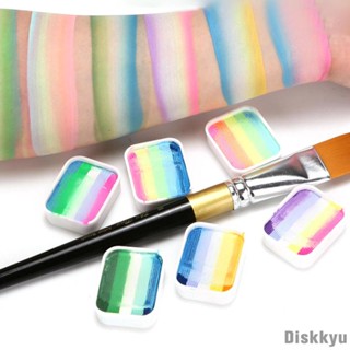 [Diskkyu] ชุดพาเลตต์สีนีออน 2 สี สําหรับแต่งหน้า เพ้นท์ร่างกาย งานวันเกิด