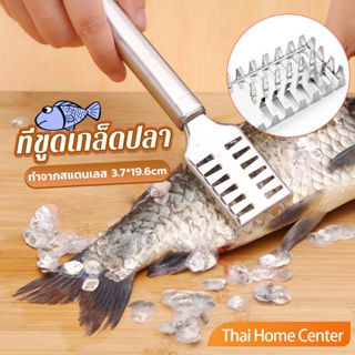 ที่ขูดเกล็ดปลา ที่ขอดเกล็ด สแตนเลส เครื่องใช้ในครัว Fish scale scraper