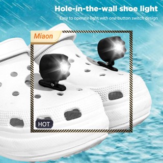 [miaon.th] ไฟหน้า LED กันน้ํา 3 โหมด สําหรับ Croc 10LM 2 ชิ้น