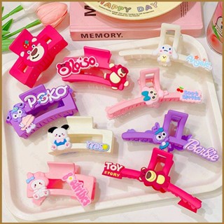 Good Sanrio Lotso Cinnamoroll ShellieMay กิ๊บติดผม รูปอุ้งเท้าหมี สตรอเบอร์รี่ เครื่องประดับผม สําหรับผู้หญิง