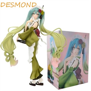 Desmond ฟิกเกอร์ PVC รูปการ์ตูนอนิเมะ Hatsune Miku Matcha Ice Cream Miku Kawaii Miku ขนาด 23 ซม. ของขวัญวันเกิด