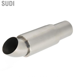 Sudi Car Exhaust Muffler  51mmx63mm Inlet Round Stainless Steel Silver Universal Replacement Tail Tip New