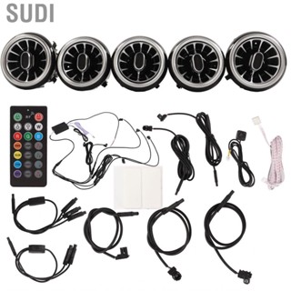 Sudi Front Air Vent Turbine Ambient Light Kit 64 Color LEDs APP  for Mercedes Benz A-Class W176 Car Accessories