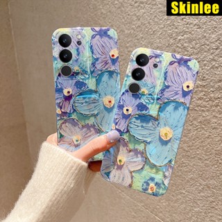 เคสมือถือ แบบนิ่ม ลายภาพวาดสีน้ํามัน รูปดอกไม้น่ารัก สําหรับ VIVO V29 Pro V29E V27 V27E VIVO V27 V27E V29 V29E Pro