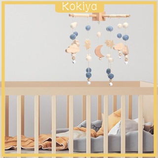 [Kokiya] ของเล่นโมบายกระดิ่งลม แบบแขวนเตียงนอน พร้อมลูกบอลสักหลาดน่ารัก สําหรับเด็ก