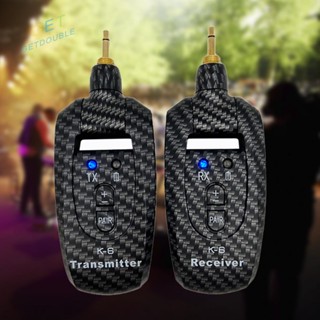 [Getdouble.th] ชุดเครื่องรับส่งสัญญาณเสียงกีตาร์ไร้สาย 4 ช่อง 2.4GHz-5GHz