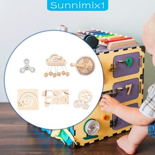 [Sunnimix1] ของเล่นบอร์ดมอเตอร์ สําหรับเด็กก่อนวัยเรียน 6 ชิ้น