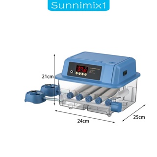 [Sunnimix1] เครื่องฟักไข่อัจฉริยะอัตโนมัติ หน้าจอ LED สําหรับไก่ นกกระทา นกพิราบ