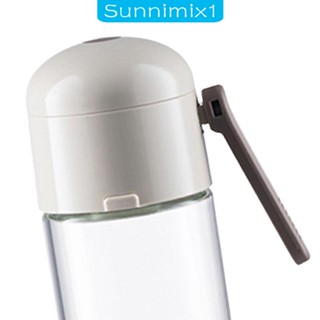 [Sunnimix1] ขวดแก้วใส่เครื่องเทศ พริกไทย เกลือ แบบกด 1/8 Tsp เติมได้ สําหรับทําอาหาร ใช้ในครัวเรือน ครอบครัว ตั้งแคมป์ บาร์บีคิว