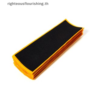 Righteousflourishs.th สติกเกอร์เทปโฟม สีดํา สําหรับติดฟิงเกอร์บอร์ด 10 ชิ้น