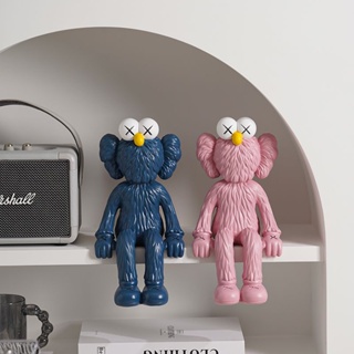 ตุ๊กตา Kaws Sesame Street สไตล์อินเทรนด์ สําหรับตกแต่งบ้าน ห้องนั่งเล่น