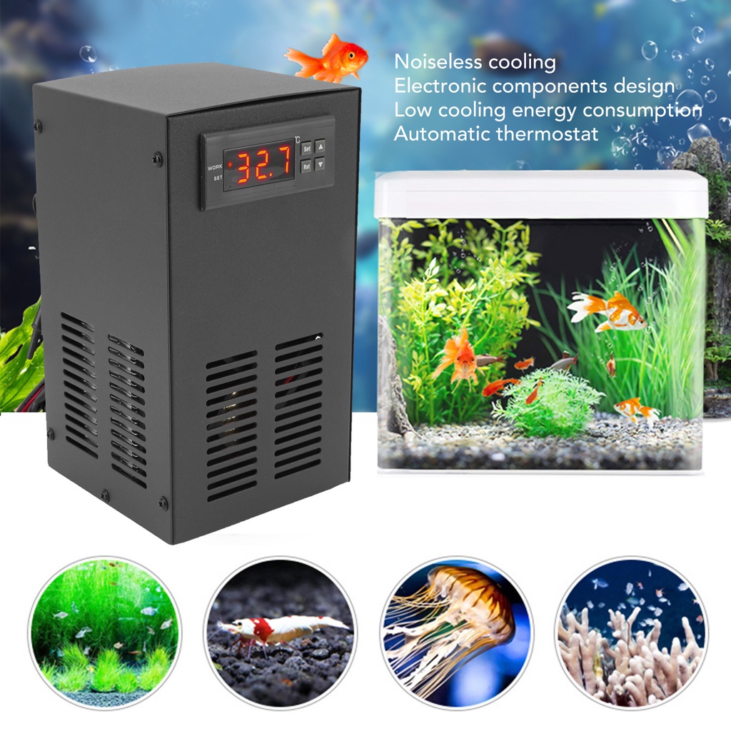 Barbaraa Aquarium Water Cooler Warmer Electric Chiller ระบบทำความเย็นสำหรับตู้ปลาตู้ปลา 120W