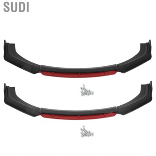 Sudi Front Bumper Lip Set Splitter Simple Installation Aerodynamic Universal for Car Modification