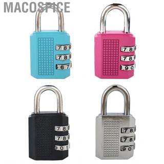 Macospice Combination Lock  3 Digit Padlock Zinc Alloy Luggage for Gym School Home