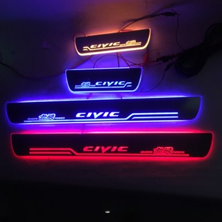 แผ่นกันรอยประตู led สําหรับ Honda CIVIC 8th generation 9th generation 10th generation 11th generation