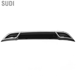 Sudi Rear Bumper Lip  Gloss Black Diffuser Dual Outlet Scratch Resistant for