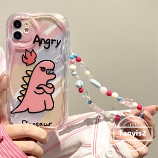 เคสโทรศัพท์มือถือ ลายการ์ตูนไดโนเสาร์ตลก พร้อมโซ่ สําหรับ Realme C53 C55 C35 C33 C30 C30s C25Y C21Y C3 C25 C25s C20 C20A C11 C15 8i 9i 5 5i 5s 6i Narzo 50i 50A Prime