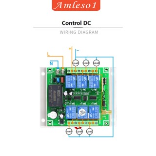 [Amleso1] สวิตช์รีโมตคอนโทรลไร้สาย สําหรับรถยนต์