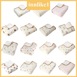 Innlike1 ผ้าห่ม ผ้าห่อตัว 110x130 ซม. สําหรับเด็กทารกแรกเกิด เด็กผู้ชาย เด็กผู้หญิง รถเข็นเด็ก