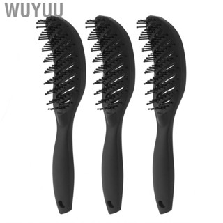 Wuyuu Hair Styling Brush  Round  Comfortable Grip Ergonomic Handle Prevent Damage 9 Rows for Home Use