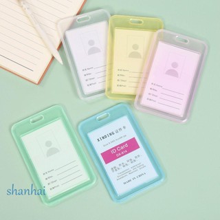 Shanhai เคสใส พับเก็บได้ พร้อมพวงกุญแจ สําหรับใส่บัตรเครดิต