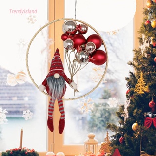 ของประดับตกแต่งต้นคริสต์มาส พร้อมลูกบอล และวงกลม DIY สําหรับแขวนตกแต่งเทศกาล เทศกาลคริสต์มาส [TrendyIsland.th]