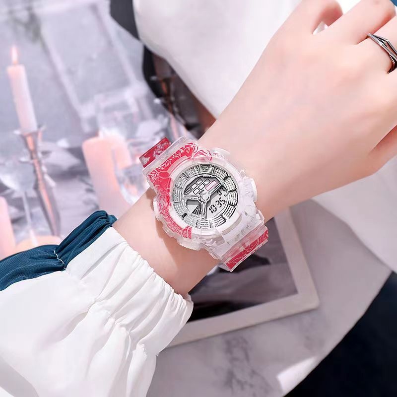 watch One Piece นาฬิกาข้อมือดิจิทัล LED รูปดราก้อนบอล วันพีช กันน้ํา สําหรับผู้ชาย และผู้หญิง