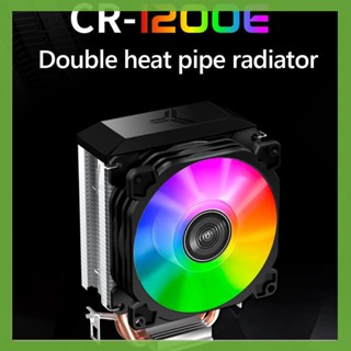 [aigoni.th] Cr1200e พัดลมระบายความร้อนฮีทซิงค์ CPU RGB 3 Pin 2 ท่อ