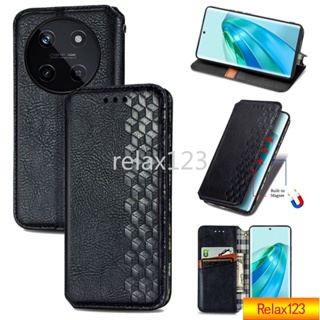 เคสโทรศัพท์หนัง ฝาพับแม่เหล็ก กันกระแทก พร้อมช่องใส่บัตร สําหรับ Realme11 4G