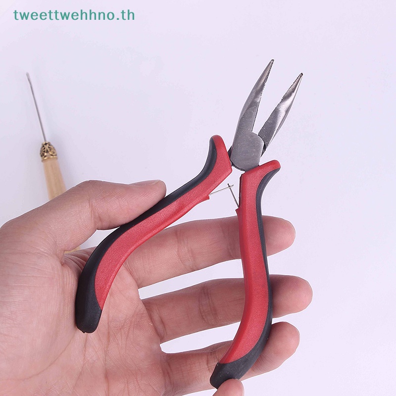Tweettwehhno ชุดตะขอต่อผม ซิลิโคน ไมโครริง ลูกปัด ขนนก 200 ชิ้น