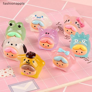 [fashionapple] ตุ๊กตาเรซิ่น รูปการ์ตูนเป็ดเรืองแสง สําหรับตกแต่งสมุดภาพ DIY