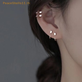 Peaceshells ต่างหูตะขอ รูปกระดูกสันติภาพ 1 คู่