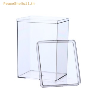 Peaceshells กล่องพลาสติกใส ทรงสี่เหลี่ยม สําหรับใส่ขนม บิสกิต ของขวัญ