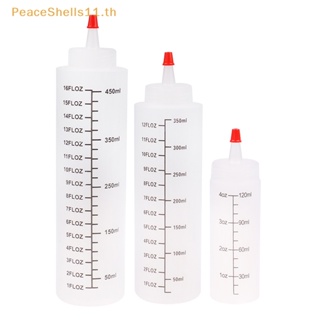 Peaceshells ขวดบีบพลาสติก สเกล 120 350 450 มล. ไม่รั่วซึม สําหรับห้องครัว TH