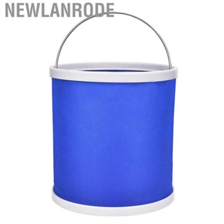 Newlanrode Foldable Water Bucket Oxford Cloth 9L Multifunction Folding Container for Car Cleaning Fishing Camping