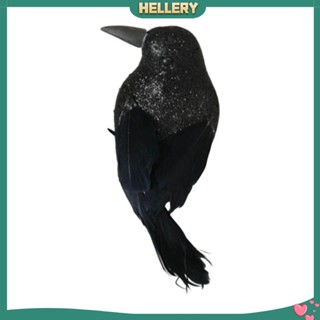 [HelleryTH] อีกาปลอม สีดํา สําหรับตกแต่งปาร์ตี้ฮาโลวีน