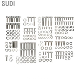 Sudi Engine Hex Bolt Kit Rustproof Stable Performance Small Block Bolts Nut for SBC 265 283 305 327 350 400