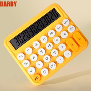 Darby เครื่องคิดเลข แบบใส เสียงเงียบ แบบพกพา สีแคนดี้ สําหรับสํานักงาน โรงเรียน