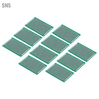 SN5 10 ชิ้น 4 x 6 ซม. การสร้างต้นแบบด้านคู่ DIY การประสาน แผงวงจร PCB สากล