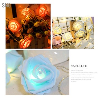 SN6 LED String Light เลียนแบบ Rose งานแต่งงาน เทศกาลไฟตกแต่ง