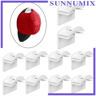 [Sunnimix] ตะขอแขวนหมวกเบสบอล 10 ชิ้น สําหรับตกแต่งบ้าน