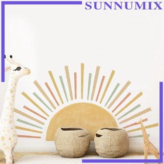 [Sunnimix] สติกเกอร์วอลเปเปอร์ ลายดวงอาทิตย์ ขนาดใหญ่ สําหรับติดตกแต่งผนังบ้าน