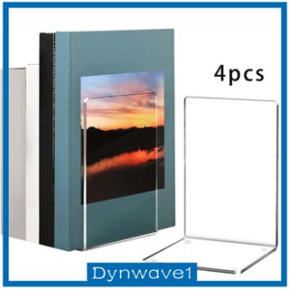 [Dynwave1] ชั้นวางหนังสืออะคริลิค 4 ชิ้น สําหรับตกแต่งห้อง บ้าน โรงเรียน